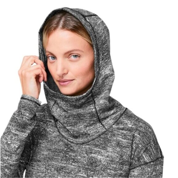 Lululemon Forever Endeavour Long Sleeve Size 4 Rush Jacquard Black White - Picture 2 of 13